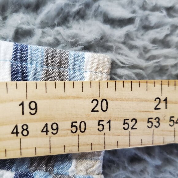 Lane Bryant Pants Womens Size 20 Blue Striped Clam Digger Capri - Picture 4 of 9